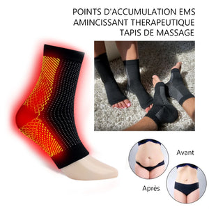 Acupressure antalgique Chaussettes moulées auto-chauffantes