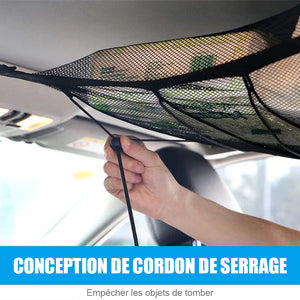 Sac de rangement en filet suspendu pour voiture