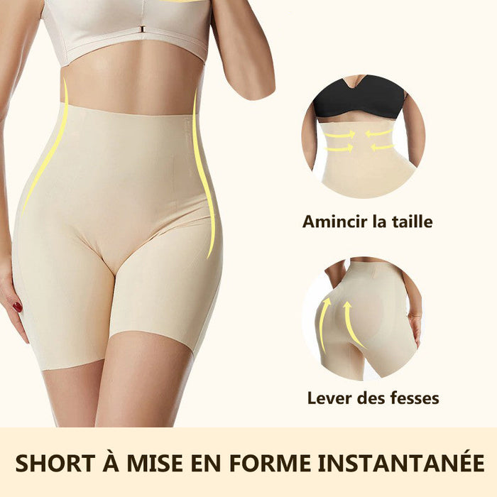 Short de contrôle du ventre taille haute