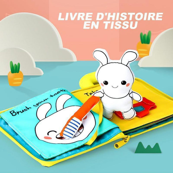 Livre d'histoire en tissu pour bébés