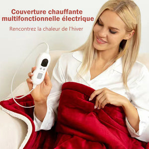 Couverture chauffante électrique lavable en machine