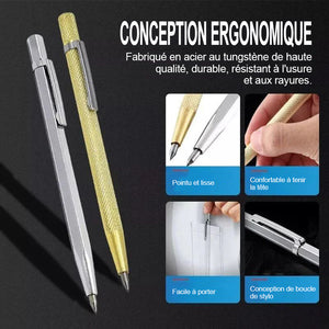 Stylo de lettrage de marqueur pour verre plaque en métal