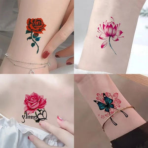 Autocollants de tatouage 3D à la mode 50 PCS