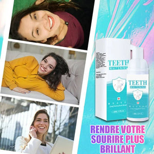 Mousse pour blanchir des dents