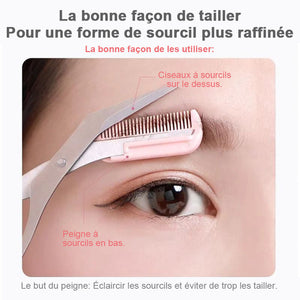 Jeu des ciseaux tondeuse à sourcils