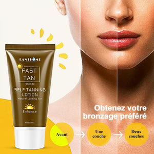 Crème bronzante à action rapide