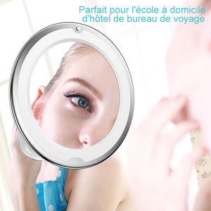 Miroir de maquillage avec lumière LED