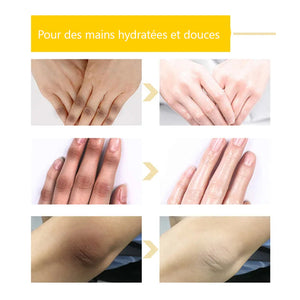 Masque pour les mains de beauté à la mangue