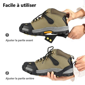 10 crampons à dents antidérapant, 1 paire