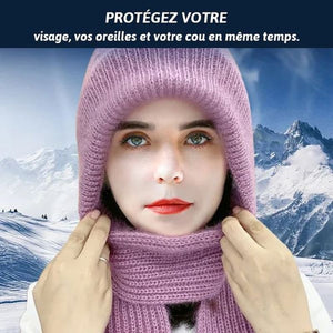 Écharpe coupe-vent avec protection de la tête intégrée