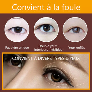 Crème invisible longue tenue pour modelage des doubles paupières