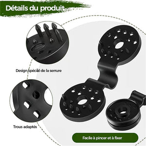 Clips de fixation pour filet d'ombrage