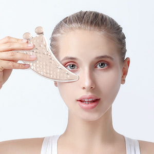 Appareil de massage du visage Guasha en résine, outils de grattage