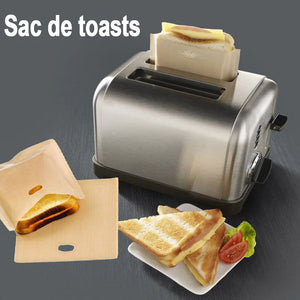 Sac de toasts antiadhésif réutilisable (5 pièces)