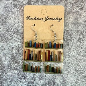 Boucles d'oreilles livre pour les amoureux des livres