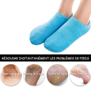 Chaussettes hydratantes avec doublure en gel