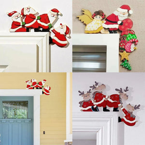 Décorations de cadre de porte pour Noël