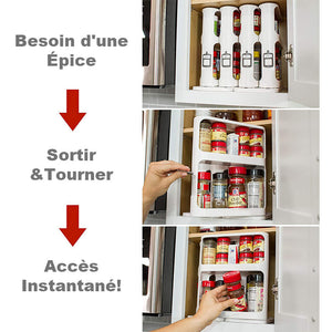 Étagère de rangement pour aliments ou épices