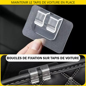 BOUCLES DE FIXATION POLYVALENTES POUR TAPIS DE VOITURE