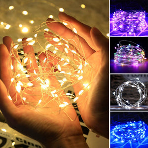 GUIRLANDE LUMINEUSE DÉCORATIVE EN FIL DE CUIVRE USB