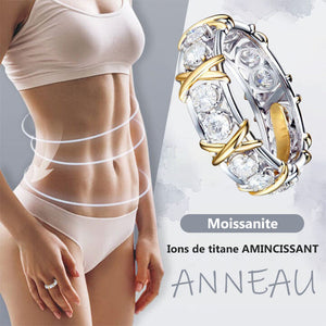 Anneau lymphatique magnétique Moissanite