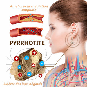 Boucles d'oreilles germanium désintoxication thérapie magnétique