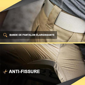 Pantalon tactique imperméable avec poches pour hommes