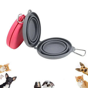 Bol pliable en silicone voyage pour animaux