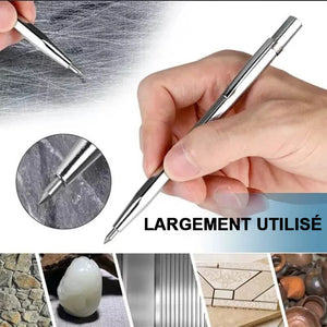 Stylo de lettrage de marqueur pour verre plaque en métal