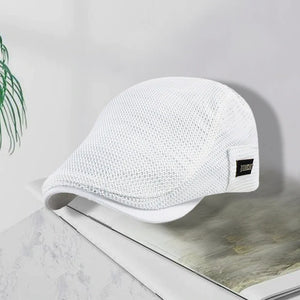 Casquette plate en maille d'été pour hommes