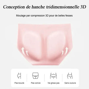 Culotte taille haute en satin de qualité supérieure