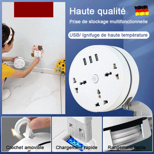 Prise de rangement multifonctionnelle