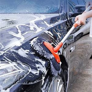 Brosse de lavage de voiture double couche rétractable