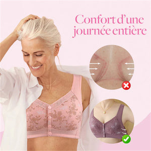 Soutien-gorge à bouton avant confortable et pratique