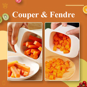 2 en 1 Coupe-légumes Couper & Refendre