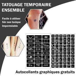 Ensemble de tatouage de jus