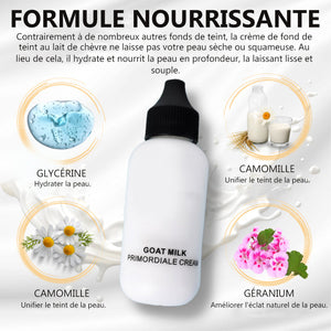 Crème de fond de teint lait de chèvre- Achetez 1 et obtenez 1 gratuitement (2 bouteilles)