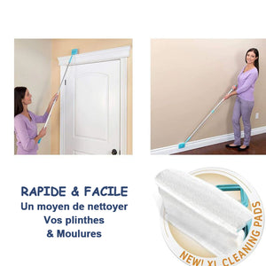 Outil pour le nettoyage de plinthes