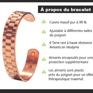 Bracelet de thérapie magnétique à la mode