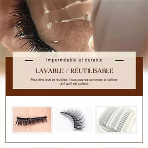 Bandes de cils imperméables auto-adhésives