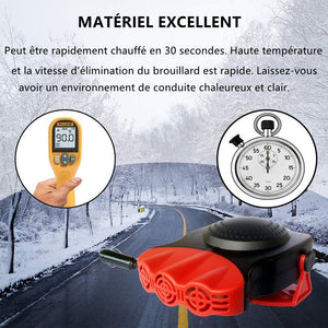 Désembueur de chauffage de voiture portable dégivreur
