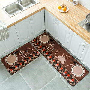 Tapis de cuisine antidérapant avec motif