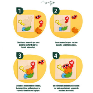 Jouet Puzzle en Bois pour Enfants