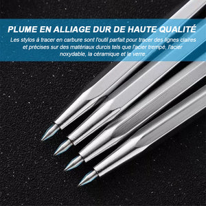 Stylo de lettrage de marqueur pour verre plaque en métal