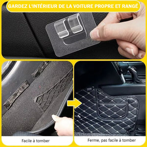 BOUCLES DE FIXATION POLYVALENTES POUR TAPIS DE VOITURE