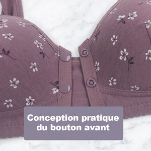 Soutien-gorge à bouton avant confortable et pratique