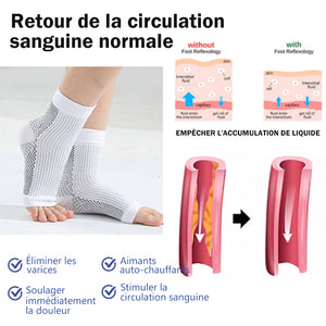 Acupressure antalgique Chaussettes moulées auto-chauffantes