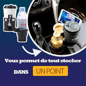 Porte-gobelet universel pour voiture et boîte de rangement