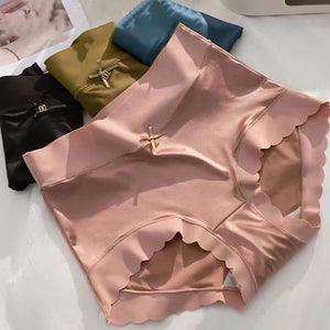 Culotte taille haute en satin de qualité supérieure