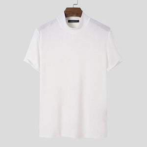 T-shirt col montant coupe slim homme